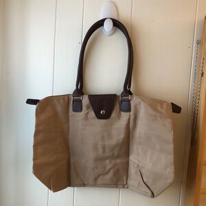 Joan Marie Tan Packable Foldable Hand Bag Tote with Pouch